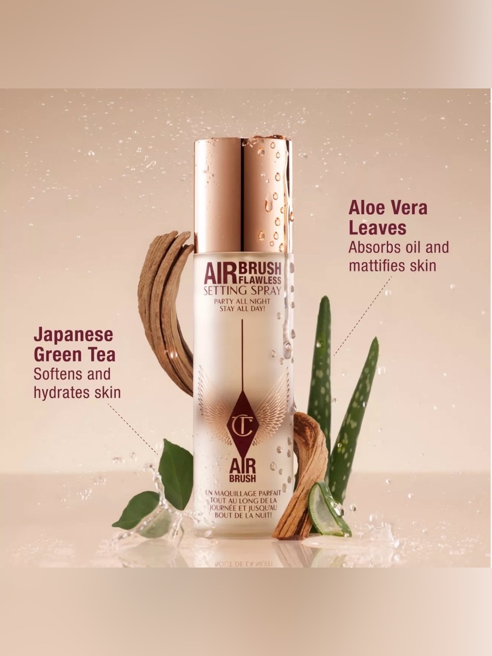 Charlotte Tilbury Airbrush 16HR Setting Spray Travel/Purse Size 15ML/0.5 FL.OZ. - Picture 8 of 10